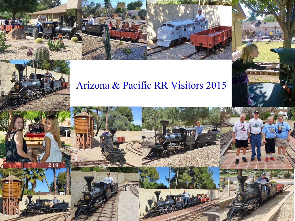 Visitors to the A&P RR in 2015