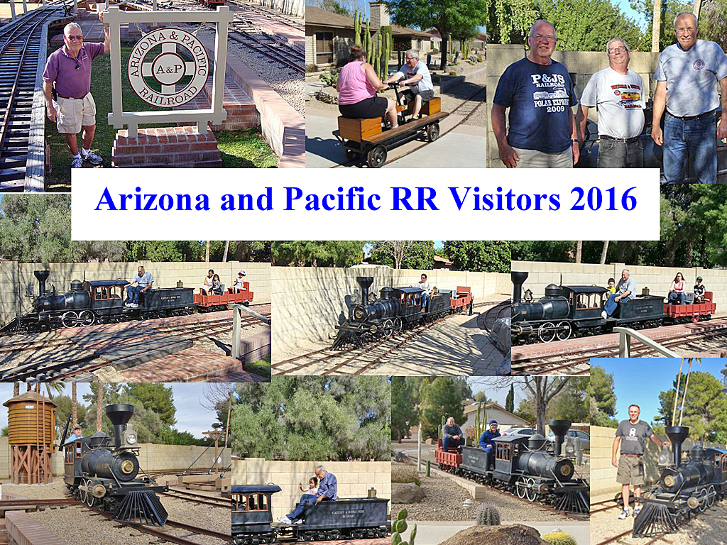 Visitors to the A&P RR in 2016