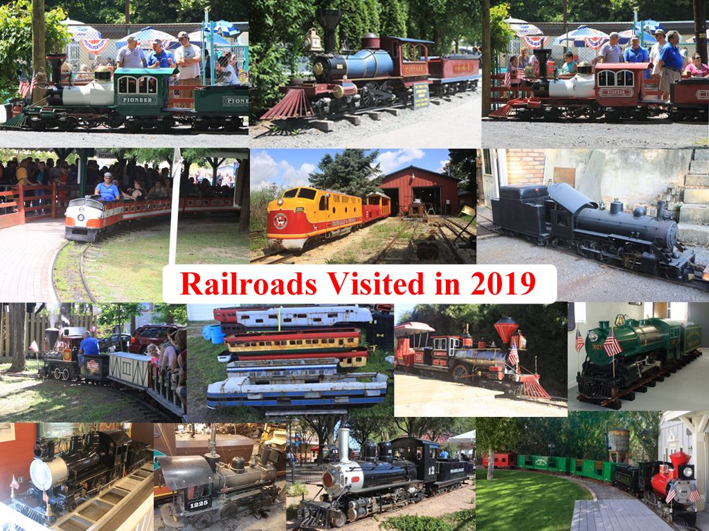 Railroads visited in 2019