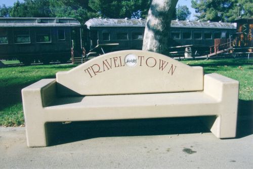 Travel Town Bench